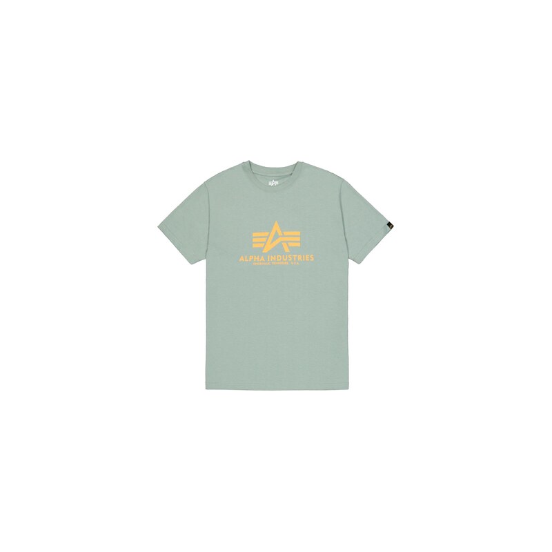 ALPHA INDUSTRIES Tričko mátová / oranžová