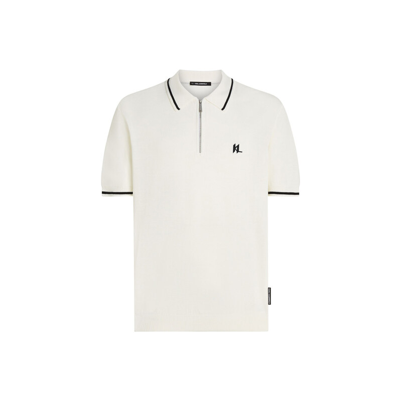 SVETR KARL LAGERFELD SSLV KNIT CONTRAST POLO