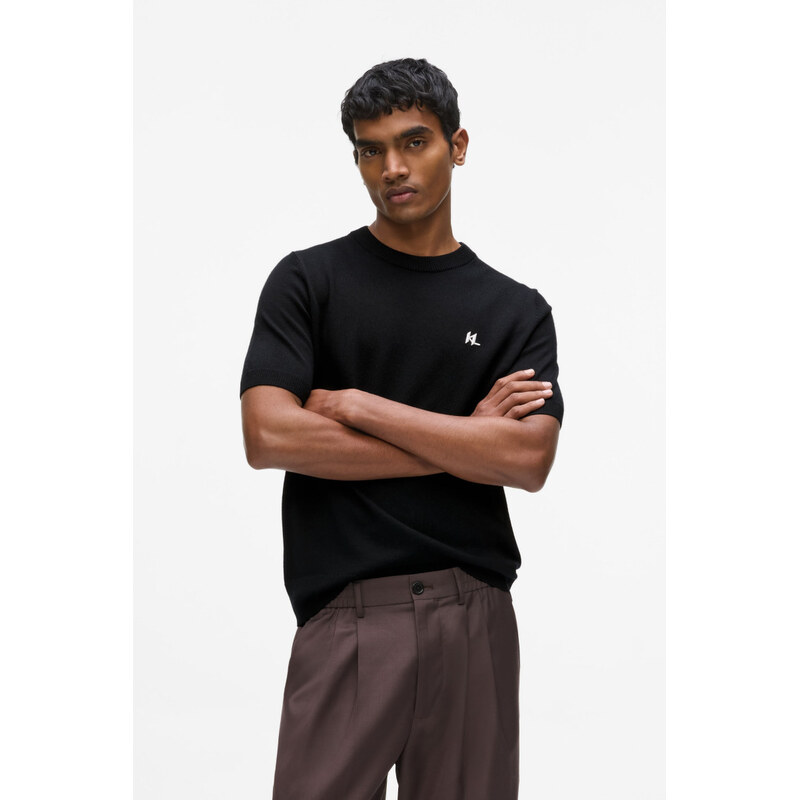 SVETR KARL LAGERFELD KL MERINO CREWNECK T-SHIRT