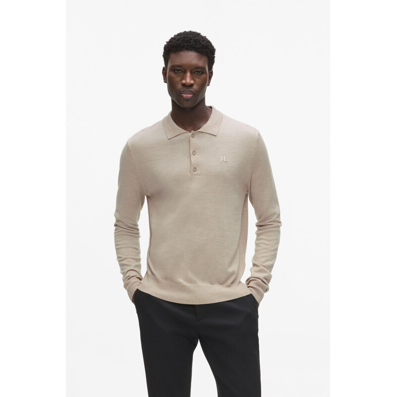SVETR KARL LAGERFELD KL MERINO LS POLO