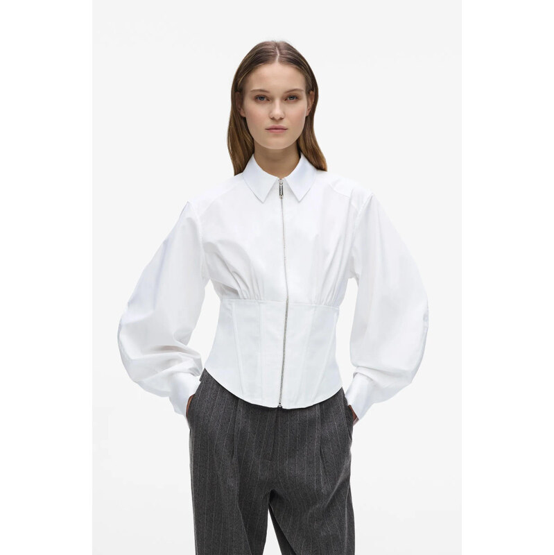 HALENKA KARL LAGERFELD CORSET POPLIN SHIRT