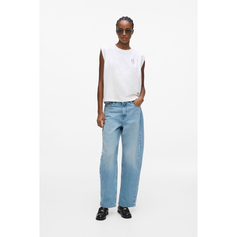 DŽÍNY KARL LAGERFELD BARREL DENIM PANTS