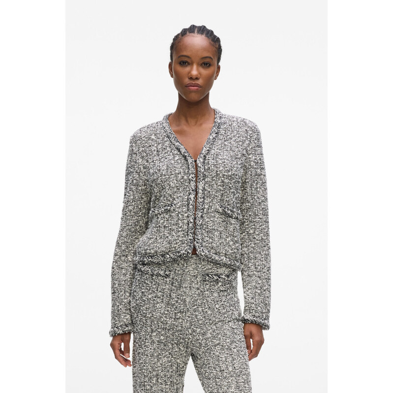KARDIGAN KARL LAGERFELD BOUCLE KNIT CARDIGAN
