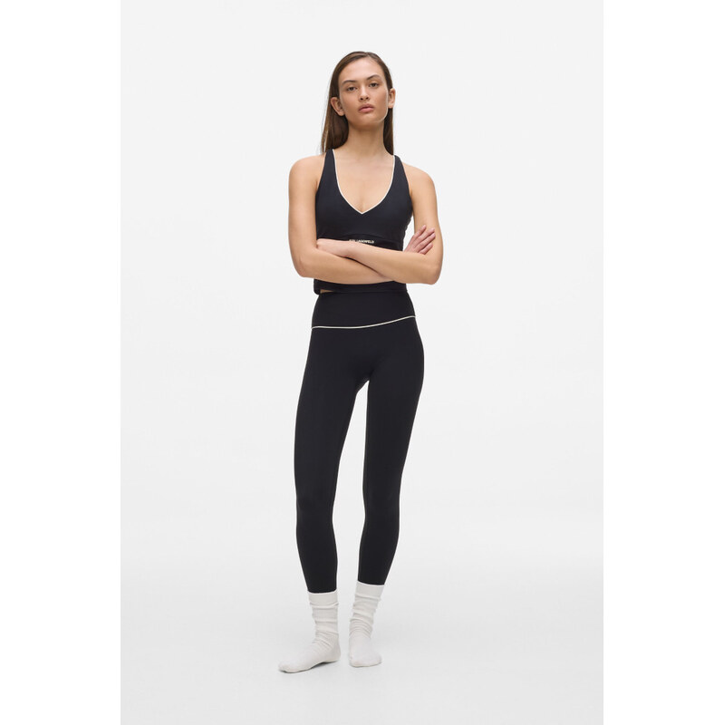 LEGÍNY KARL LAGERFELD CONTRAST PIPING LEGGINGS