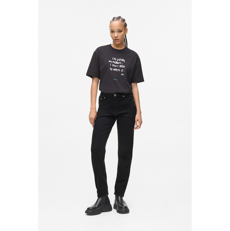 DŽÍNY KARL LAGERFELD JEANS KLJ MOM DENIM