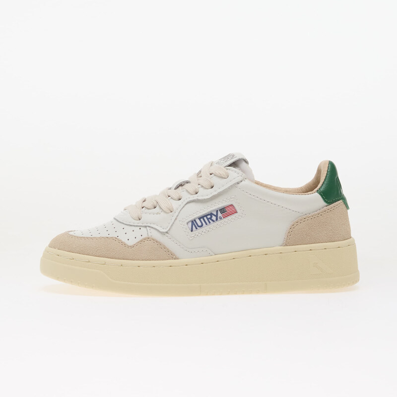 Autry Medalist Low Wom White/ Amazon Leather/ Beige Suede