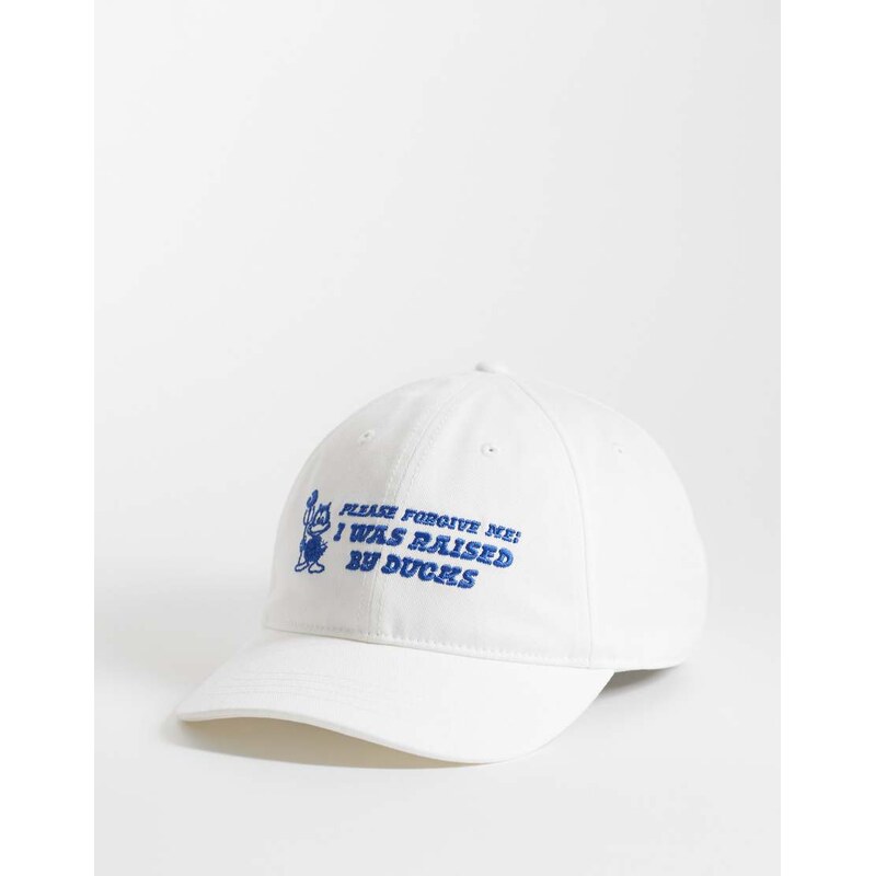 Carhartt WIP bumper sticker cap in white