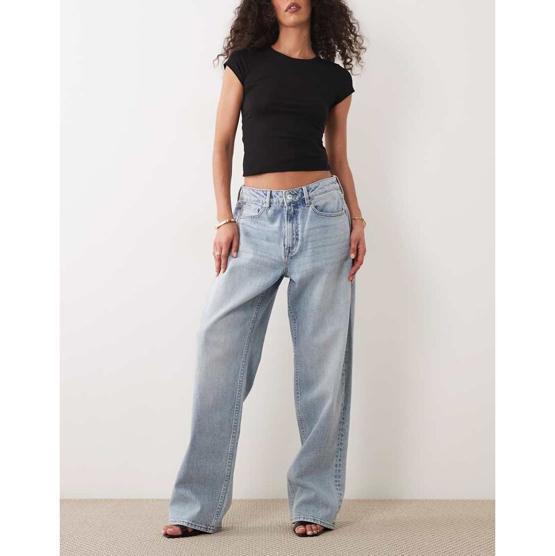 Good American good 90s high waist straight leg jeans in light