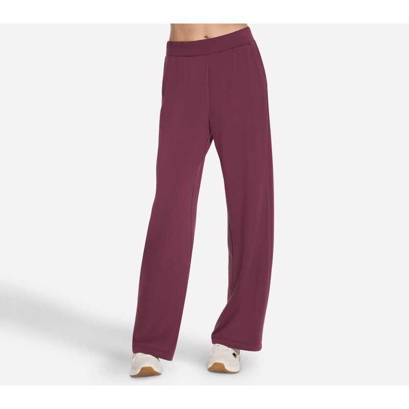 Skechers Ženy Cozy Luxe Relaxed kalhoty v Burgundské/Růžový,