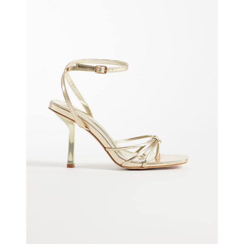SIMMI Shoes Simmi London Sabrina strappy heeled sandals in gold