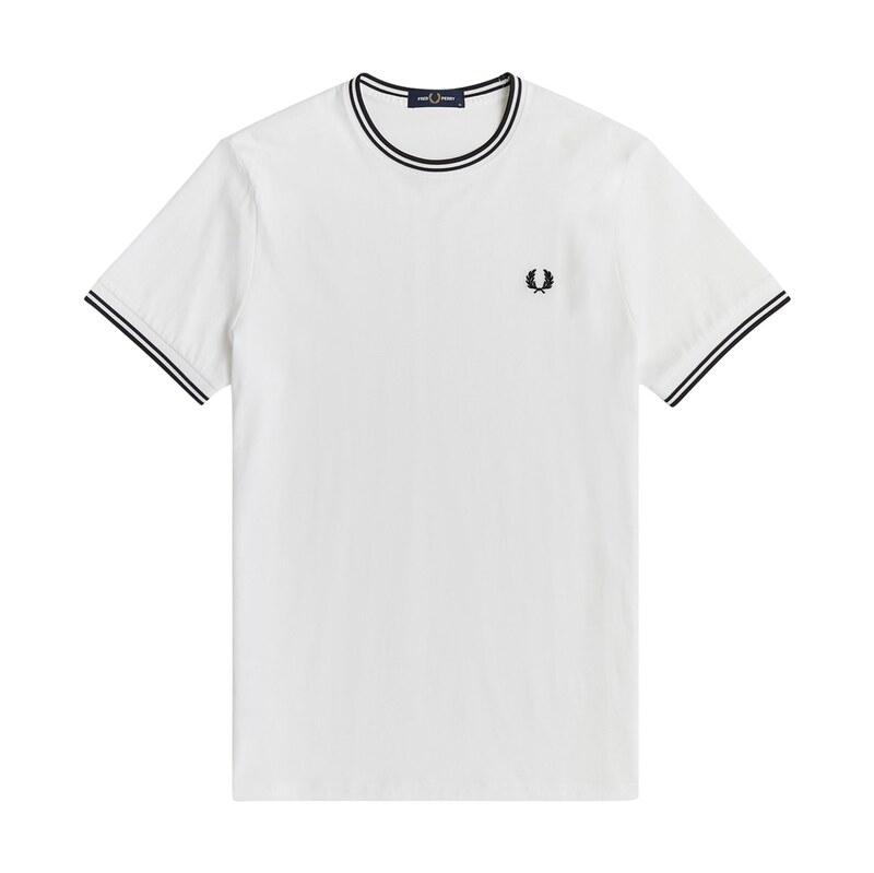 Tričko Fred Perry White 100 2461106