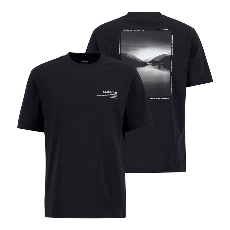 Tričko Barbour Black BK31 7954373