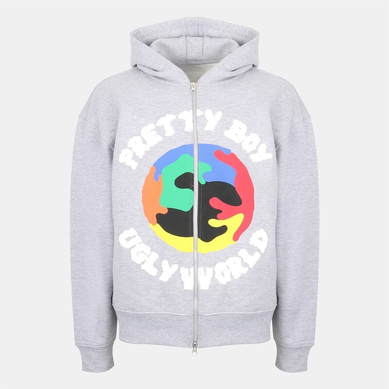 Mikina PRETTY BOY UGLY WORLD Grey Multi 4081291