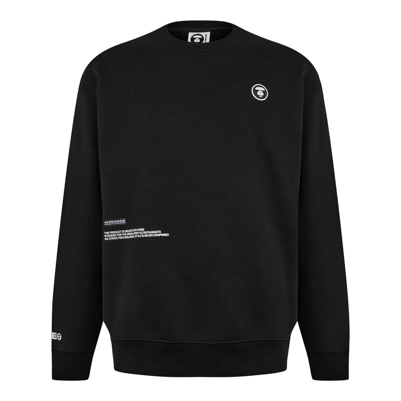 Mikina AAPE Black BKX 4086049
