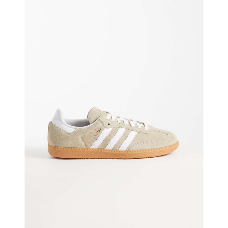 adidas Originals Samba OG suede trainers in beige and white