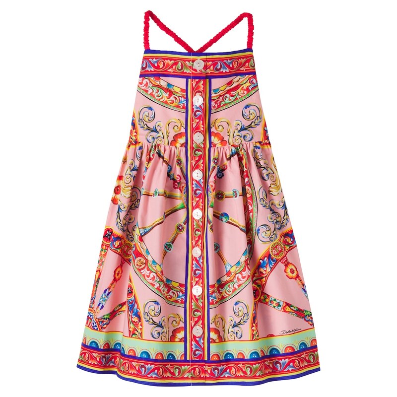 Dolce&Gabbana Kids Printed cotton dress