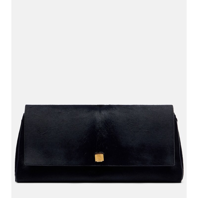 Khaite Audrey calf hair clutch