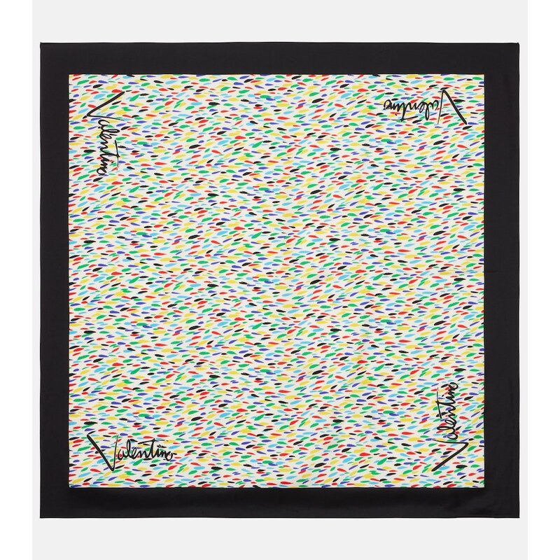 Valentino Printed silk twill scarf