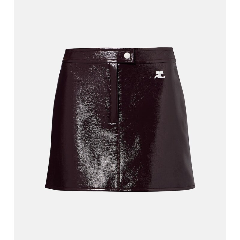 Courreges CourrÃ¨ges Cotton-blend miniskirt