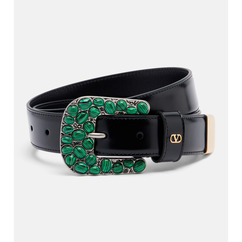 Valentino Garavani VLogo embellished leather belt