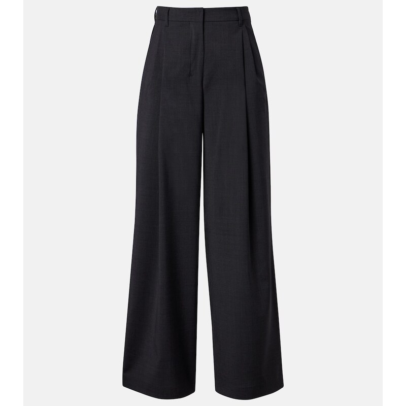 S Max Mara Wool wide-leg pants