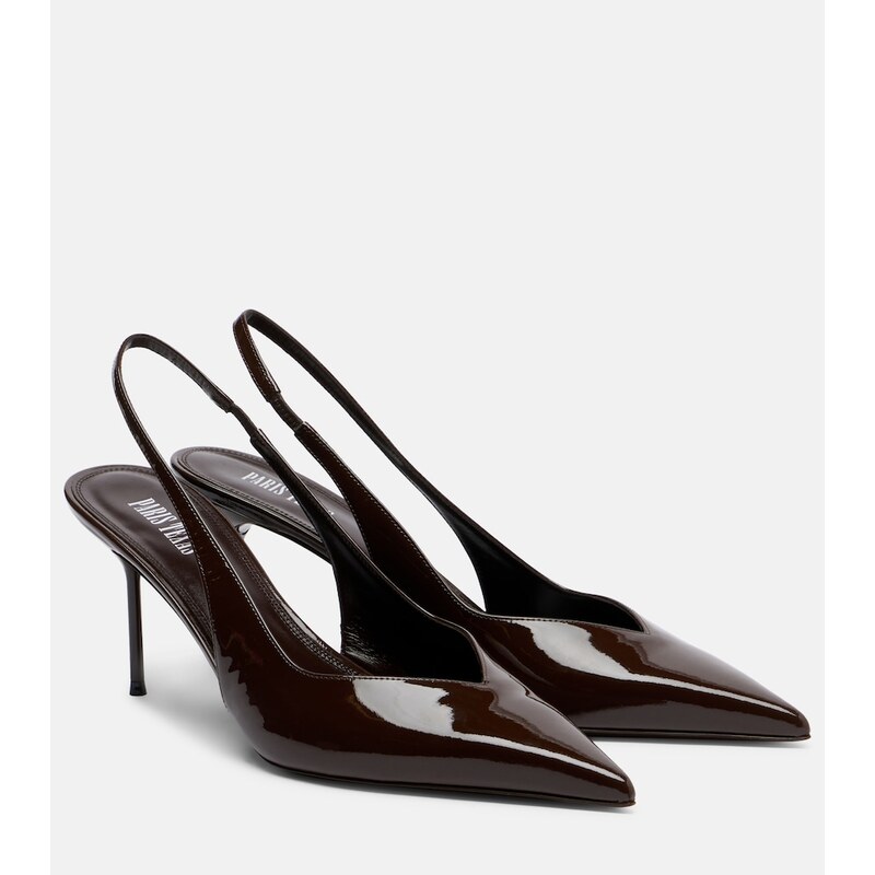 Paris Texas Lidia patent leather slingback pumps