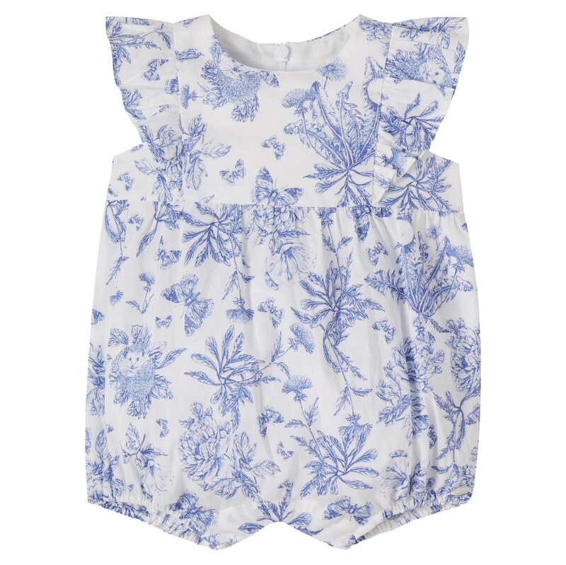 Tartine et Chocolat Baby floral cotton playsuit