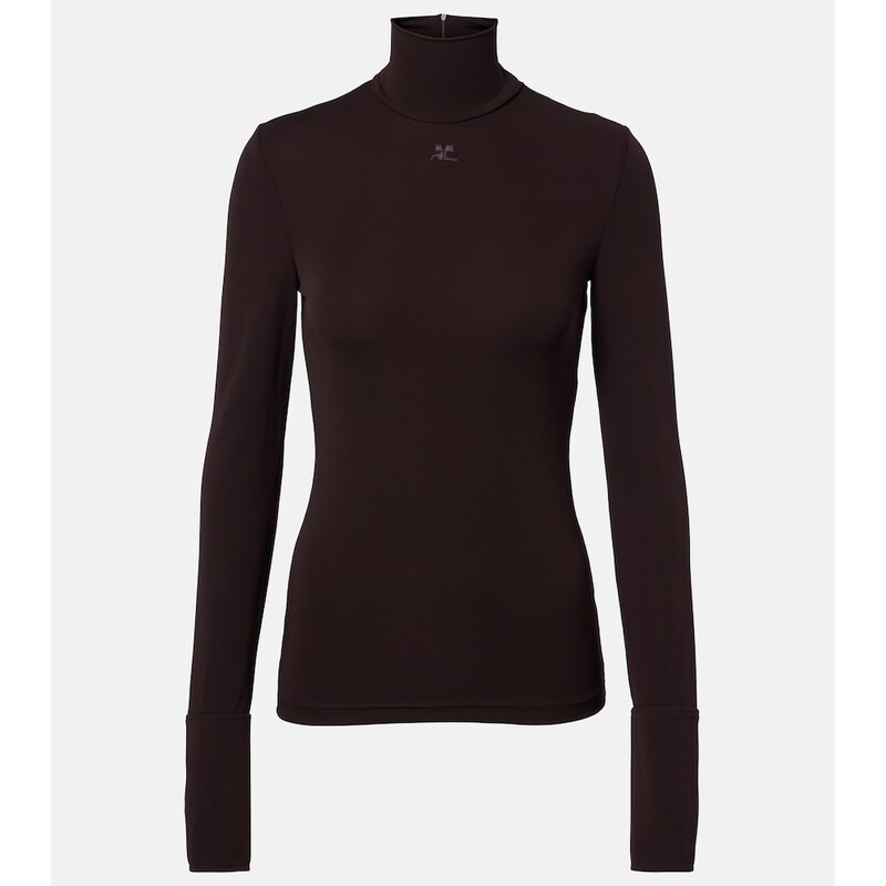 Courreges CourrÃ¨ges Jersey turtleneck sweater