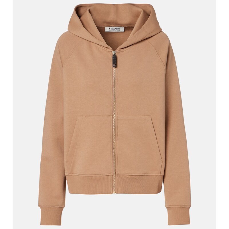 S Max Mara Cotton-blend jersey hoodie