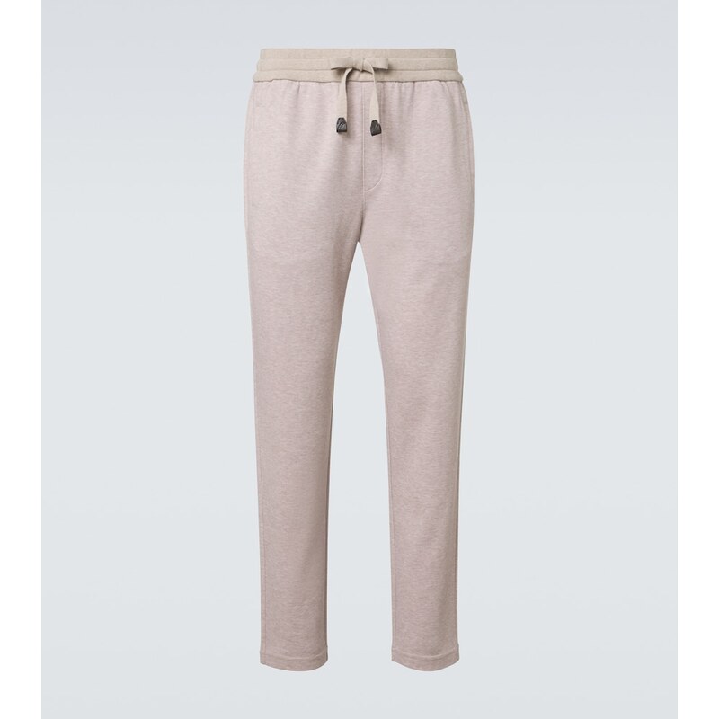 Brioni Cotton-blend sweatpants