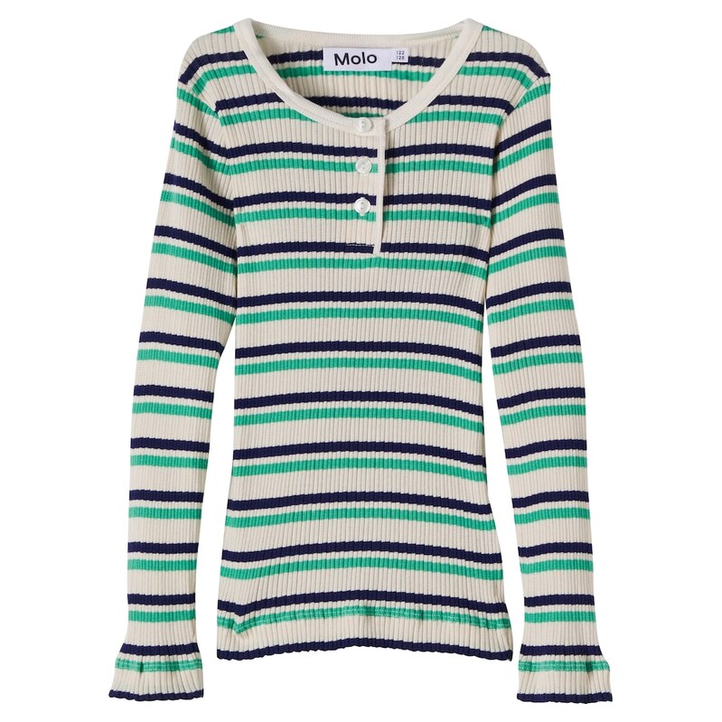 Molo Ruby striped ribbed-knit cotton T-shirt