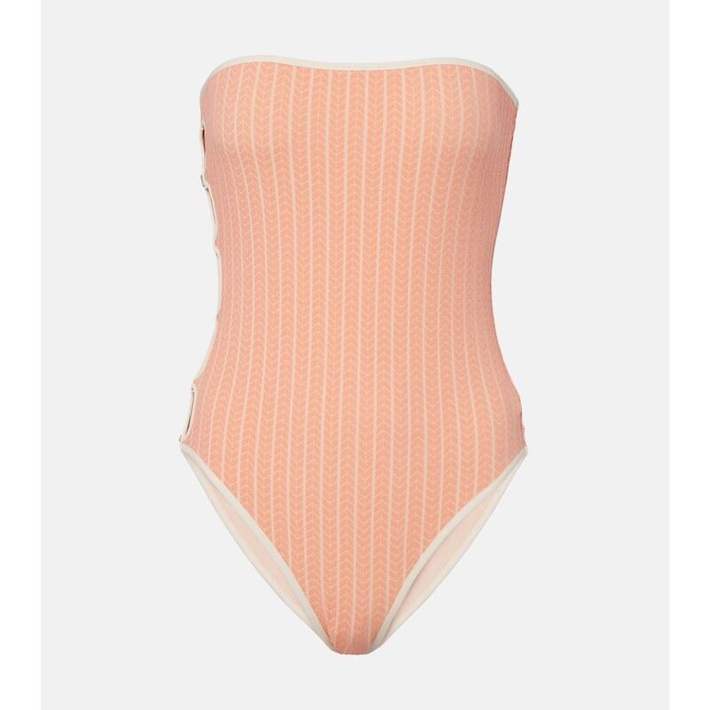 Eres Golden chevron swimsuit
