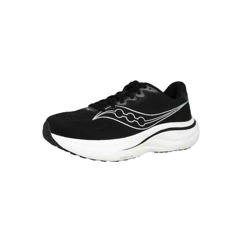 saucony Běžecká obuv RIDE 19 černá / stříbrná / bílá