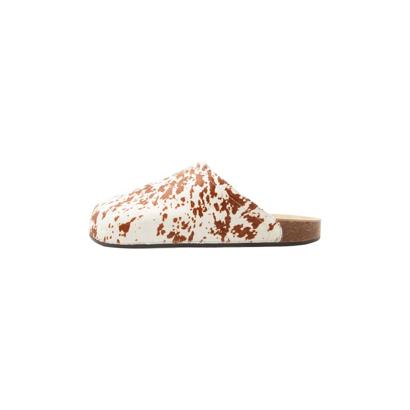 ADIDAS ORIGINALS Pantofle Adimule čokoládová / zlatá / offwhite