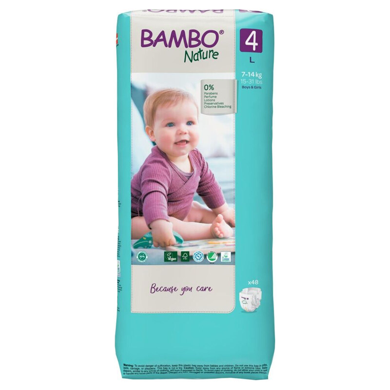 BAMBO Nature 4 Dětské pleny 7-14 kg 48 ks