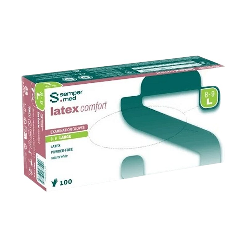 SEMPERMED SEMPERCARE Edition nepudrované rukavice velikost L 100