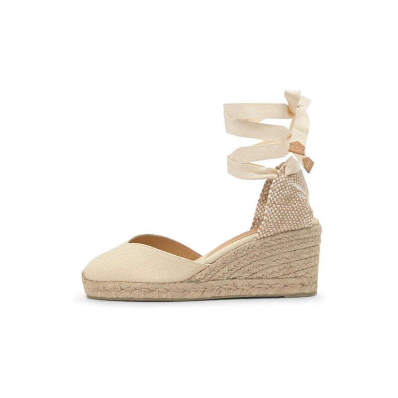 Castañer Espadrilky Chiara nažloutlá / režná / barva vaječné
