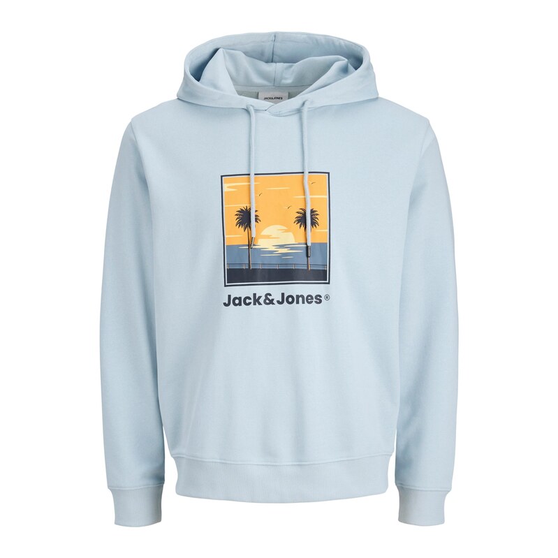 Jack & Jones Plus Mikina JJPERRY námořnická modř / pastelová
