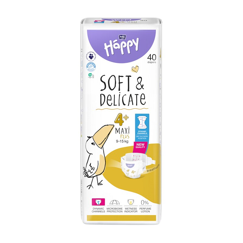 BELLA HAPPY Baby maxi plus 9 - 15 kg 40 kusů