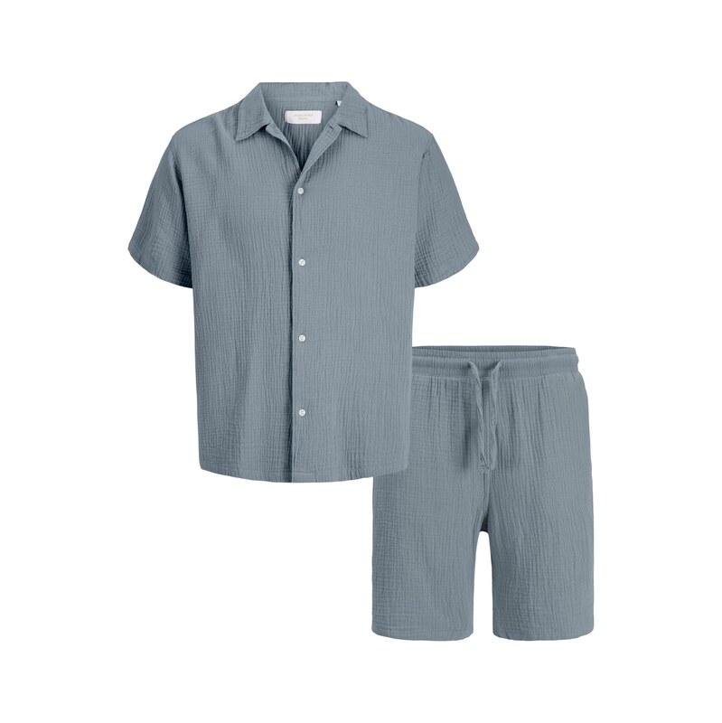 Jack & Jones Plus Domácí oblečení JORNANTUCKET chladná modrá