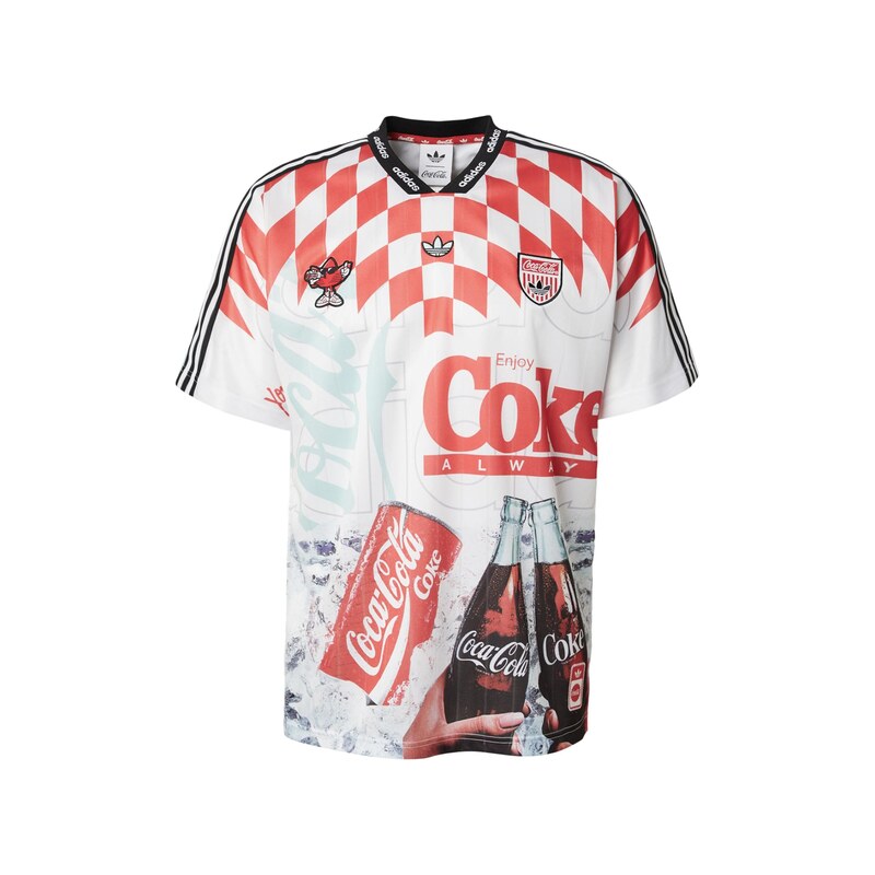 ADIDAS ORIGINALS Tričko Coca Cola Classic mátová / červená /