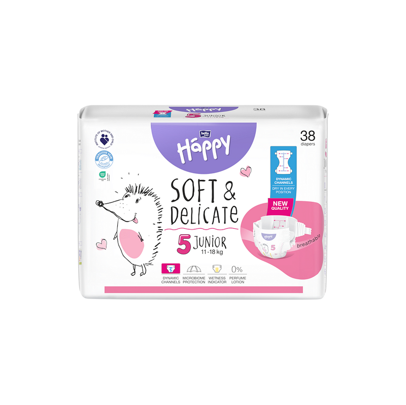 BELLA HAPPY Baby junior 11 - 18 kg 38 kusů