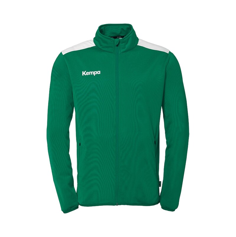 KEMPA Sportovní bunda zelená / bílá