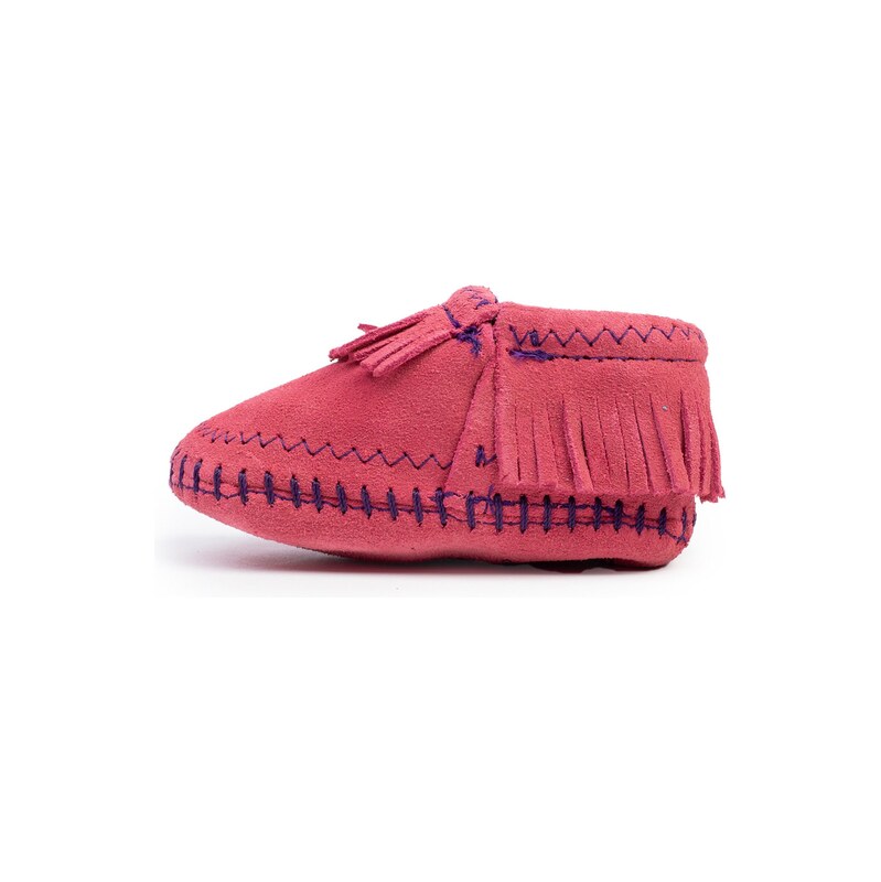 Minnetonka Kozačky Riley Softsole pink