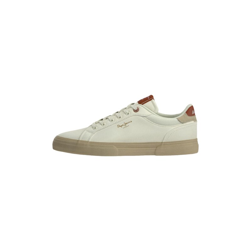 Pepe Jeans Tenisky KENTON COAST písková / umbra / červená / bílá