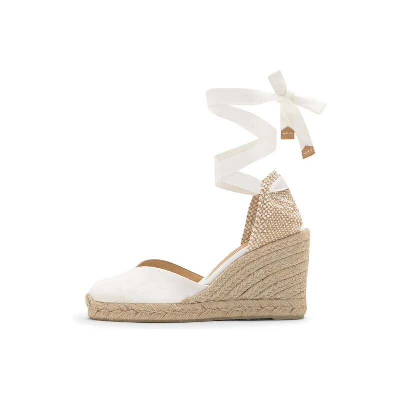 Castañer Espadrilky Chiara světle béžová / bílá
