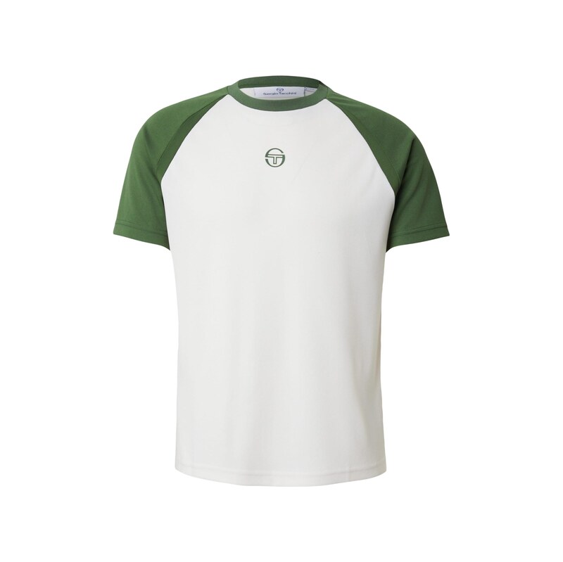 Sergio Tacchini Funkční tričko Rispecchio krémová / zelená