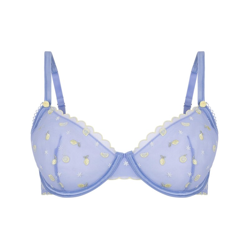 Hunkemöller Podprsenka Harriet světlemodrá / limone / olivová