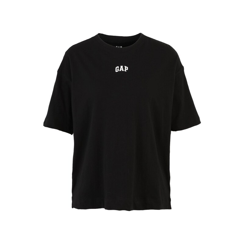 Gap Petite Oversized tričko černá / bílá