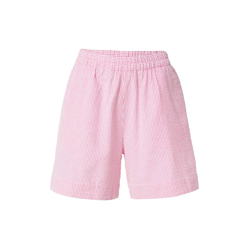 MSCH COPENHAGEN Kalhoty Felicity pink / bílá